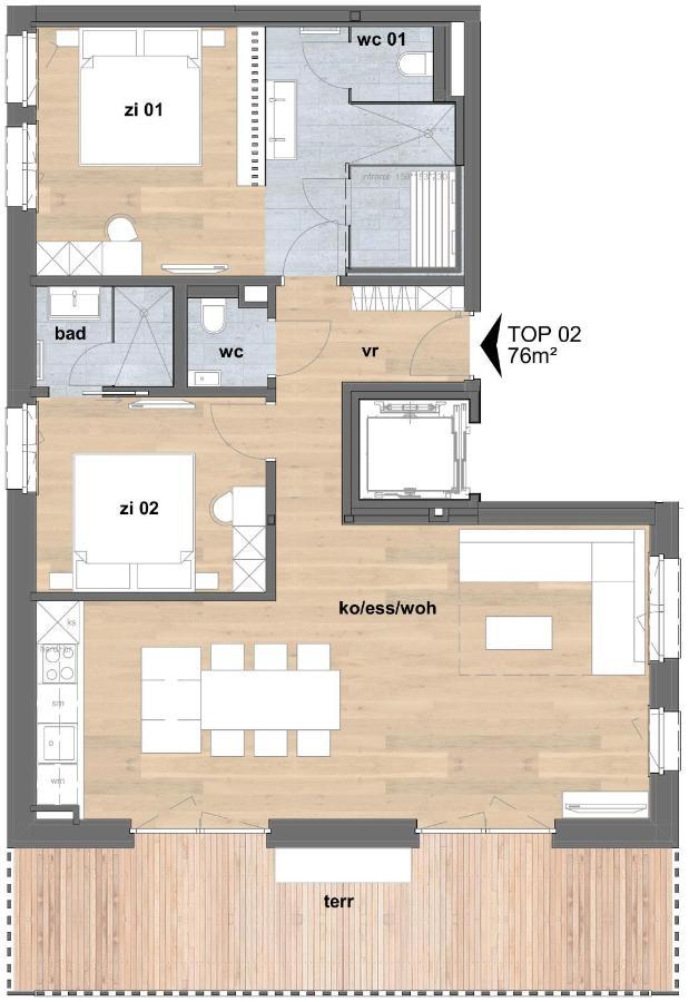 שרונס Apartmenthaus A24 מראה חיצוני תמונה